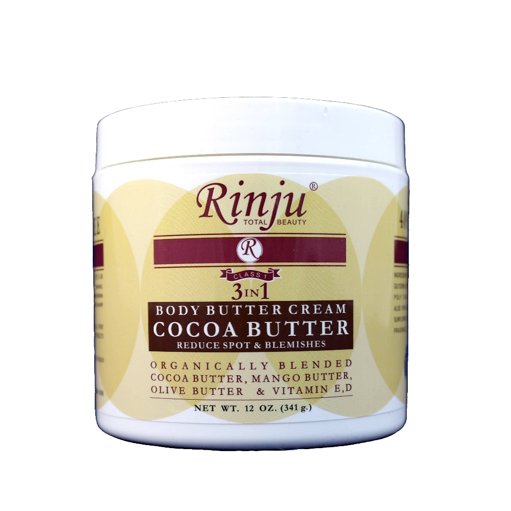 Rinju 3 in 1 Body Butter - Cocoa Butter 11 Oz