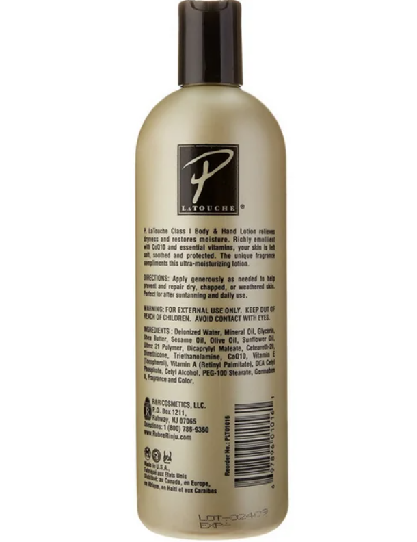 P. LaTOUCHE Body & Hand Lotion 16 Ounce (473ml)