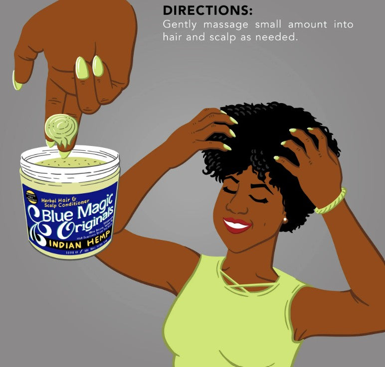 Blue Magic Originals Indian Hemp Herbal Hair & Scalp Conditioner, 12 oz